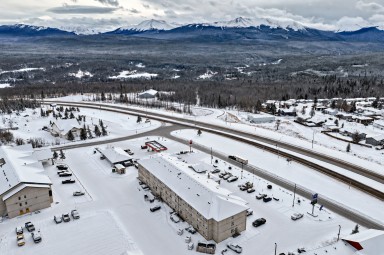 grande cache inn & suites aerial view
